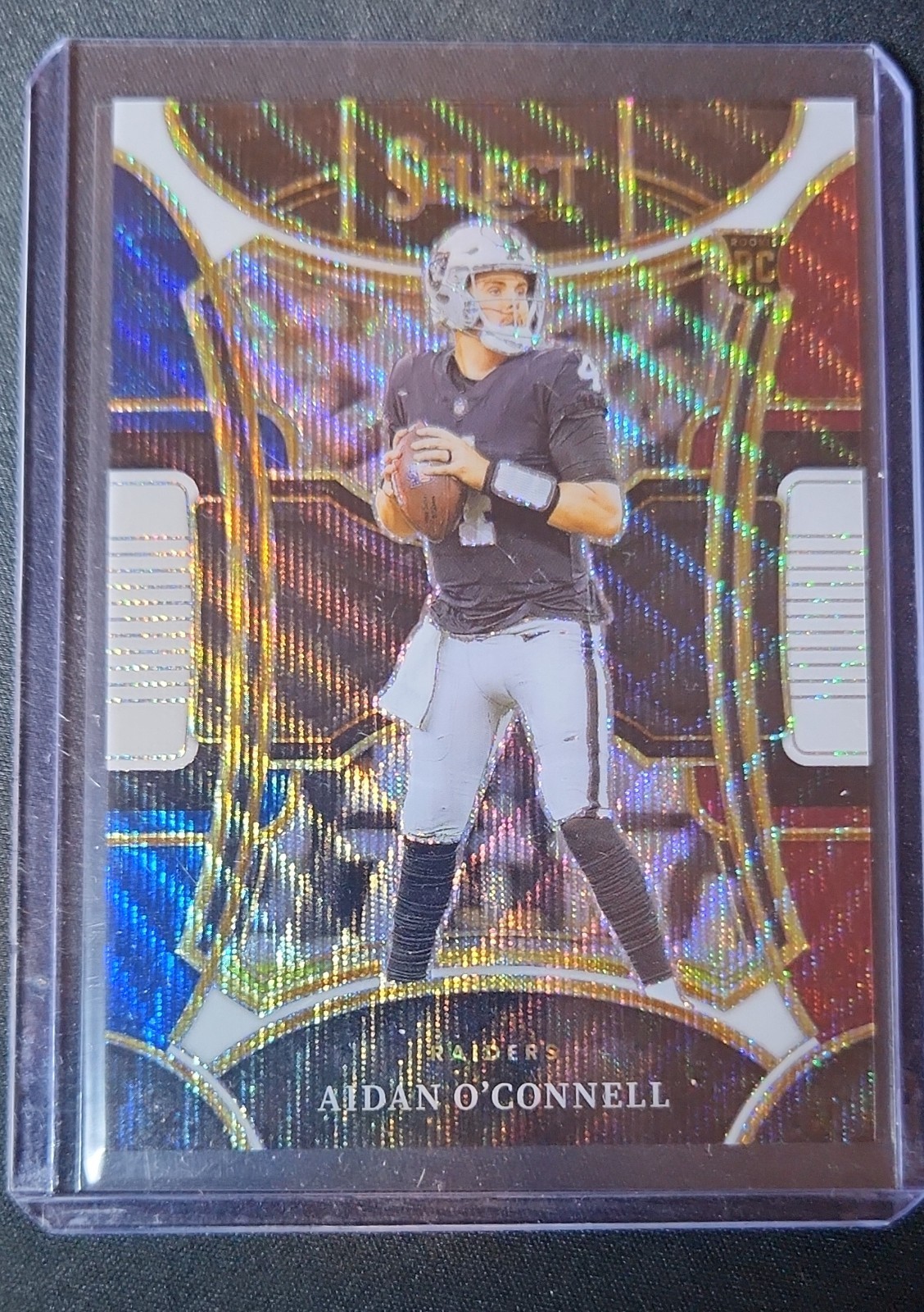 2023 Panini Select - Suite Level Aidan O'Connell #450 Tri-Color Prizm /149 (RC)