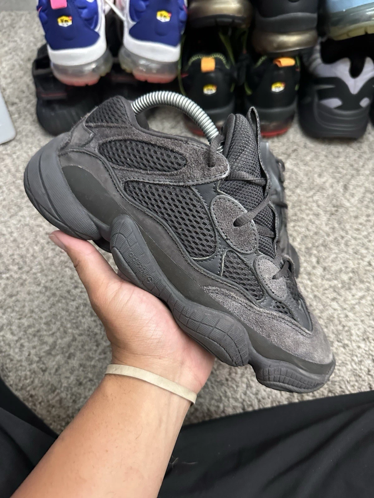 Adidas Yeezy 500 Low Utility Black Oynx Vanta Static Taglia 7 Uomo 8 5 Wmns