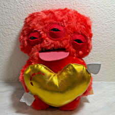 Zuru Fuggler Red Annoyed Alien with Gold Heart 9 Inch Plush Funny Ugly Monster