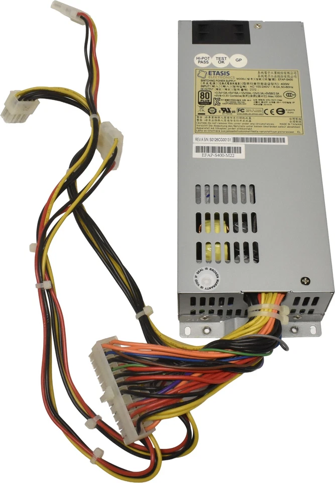 ETASIS EFAP-S400 Flex-ATX Netzeil / PSU 400W für Server 1U - Bild 2 von 4