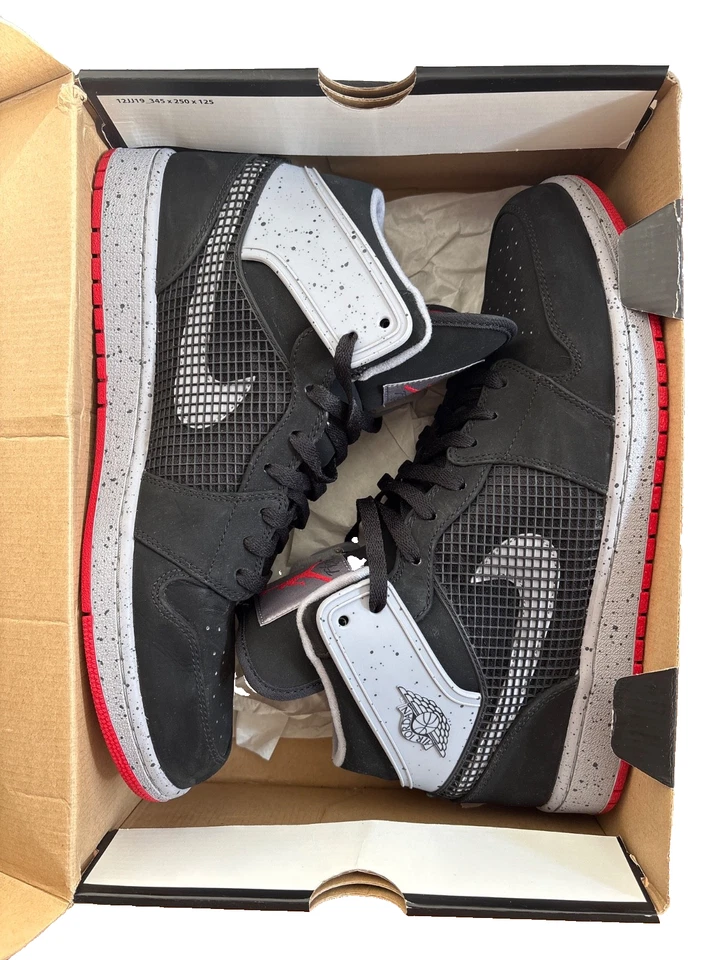 Air Jordan 1 ретро 89' черный огненно-красный цемент - Изображение 4 из 4