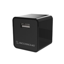 Scosche HA12-RP SuperCube 12W Single USB Port Portable Port, Black