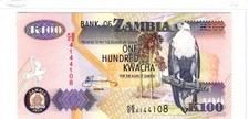 Zambia 100 Kwacha Banknote 2010 UNC KE03 4144108