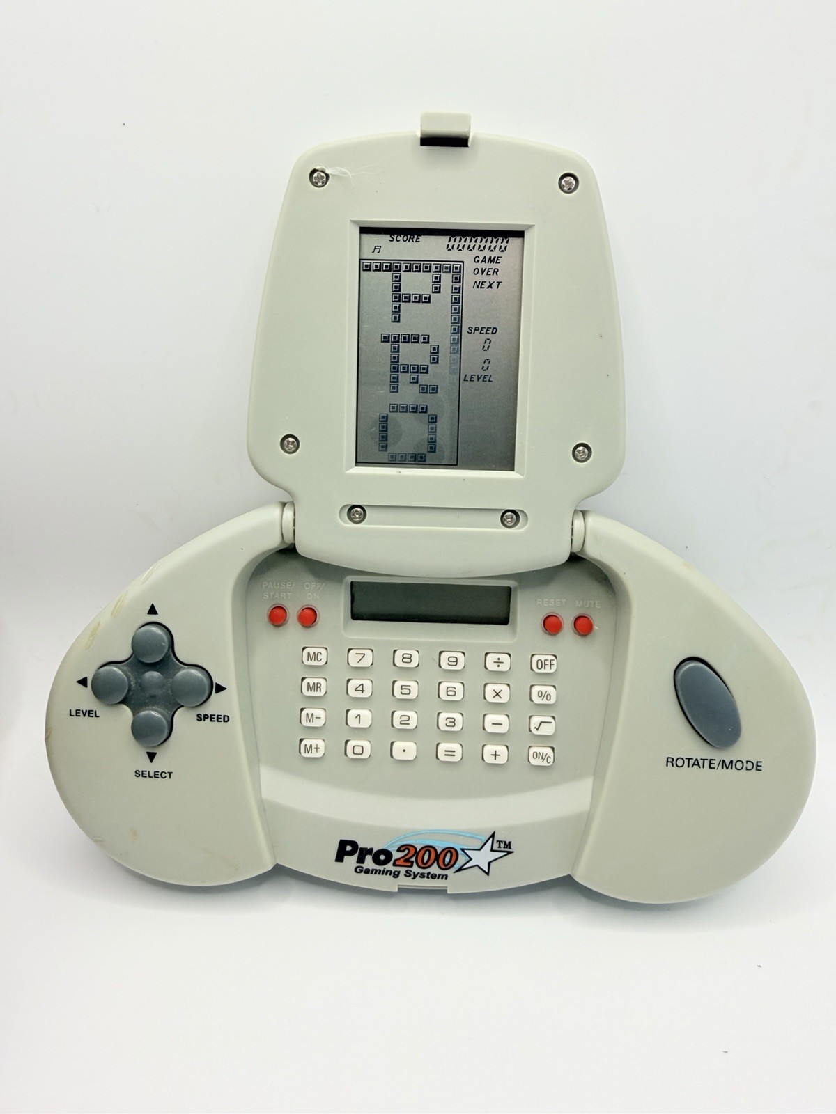 Digital Hand Model Vintage Pro-Tech Pro 200 Hand Held Gaming System Tested Model: GI-706 ...