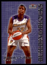 1999-00 HOOPS WNBA BUILDING BLOCKS JENNIFER GILLOM PHOENIX MERCURY #8 INSERT