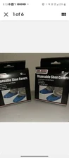 Lot of 2 Tool Bench Hardware, Disposable Shoe Covers 24 Pairs One Size Fits Most