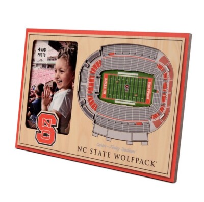 North Carolina NC State Wolfpack 3D Desktop Picture Frame Stadium Free Shipping
