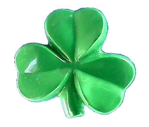 Hallmark PIN St Patrick Vintage SHAMROCK LUCKY Clover Irish 1988 Holiday Brooch