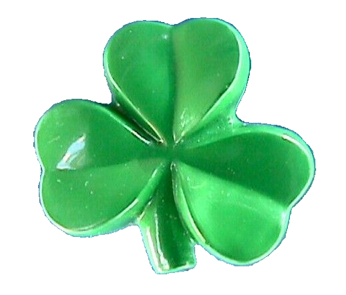 Hallmark PIN St Patrick Vintage SHAMROCK LUCKY Clover Irish 1988 Holiday Brooch - Picture 1 of 2