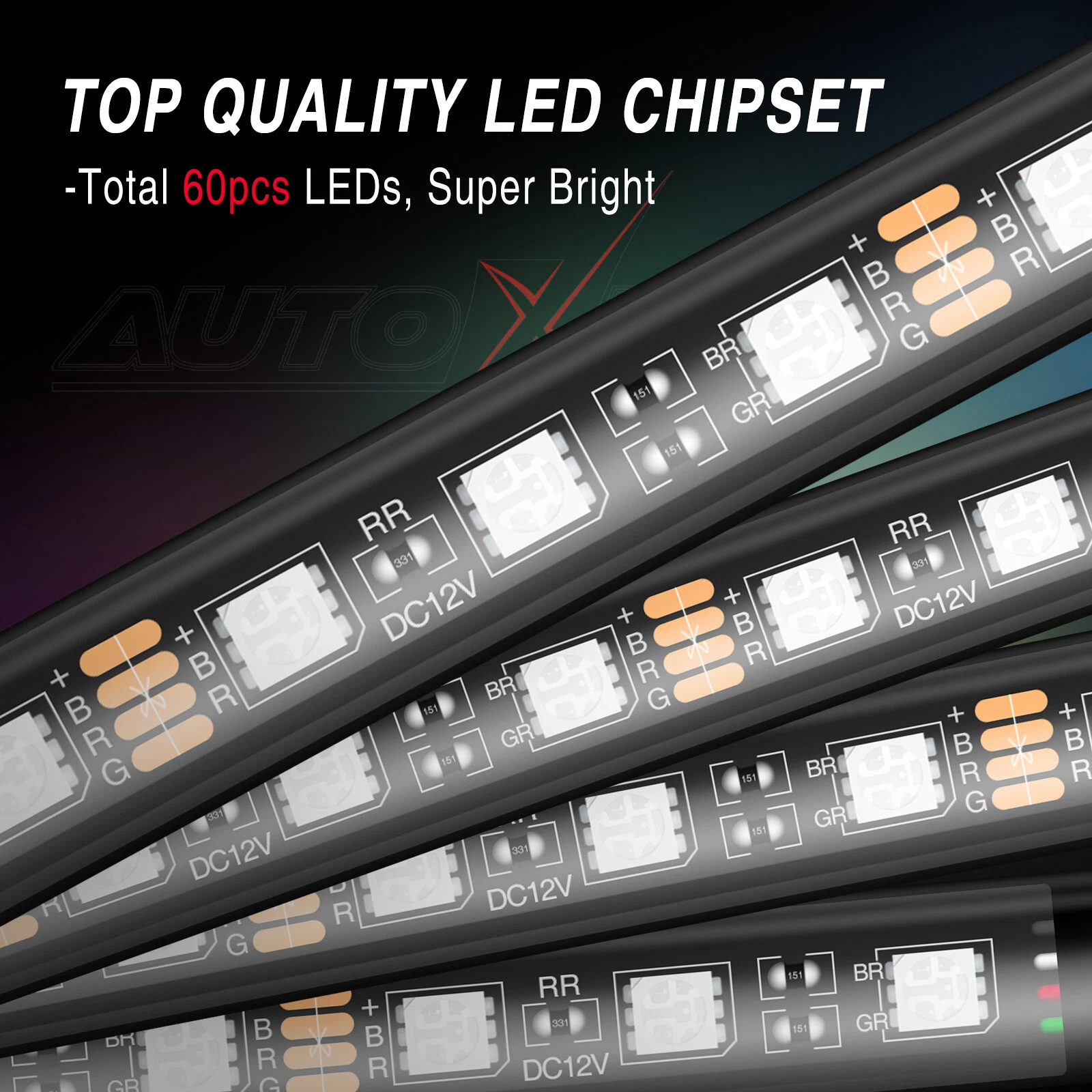 Buy 3W 4 LED Car Interior Footwell Strip Light In UK - Shop Now!