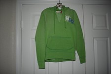 Victoria's Secret PINK Size M Green V Neck Hoodie Sweatshirt PINK 86 Patches