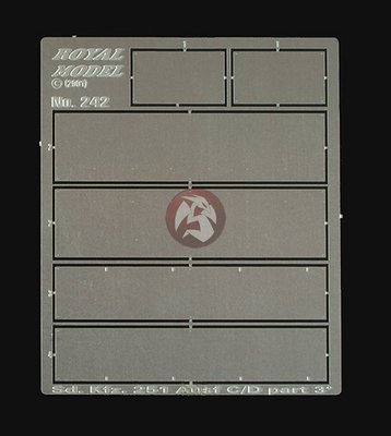 Royal Model 1/35 Sd.Kfz.251 Ausf.C/D Interior Armour Plates Part 3 (Tamiya) 242