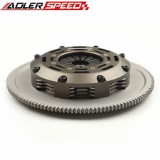 Racing Triple Disc Clutch Kit Flywheel For Subaru Wrx Sti Ej25 6 Speed 04-18