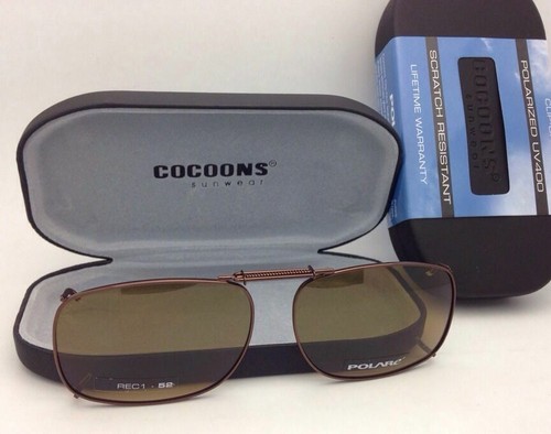 Gafas de sol/anteojos polarizados ámbar COCOONS sobre Rx con clip REC 1-52 bronce - Imagen 2 de 8