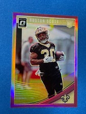2018 Donruss Optic Rookies Pink Boston Scott #128 Rookie RC New Orleans