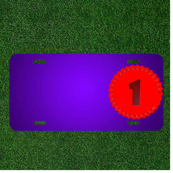 Custom Personalized License Plate With Add Names To Plaque Stitched One