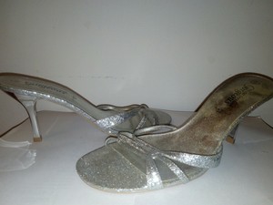 new look silver sparkly heels