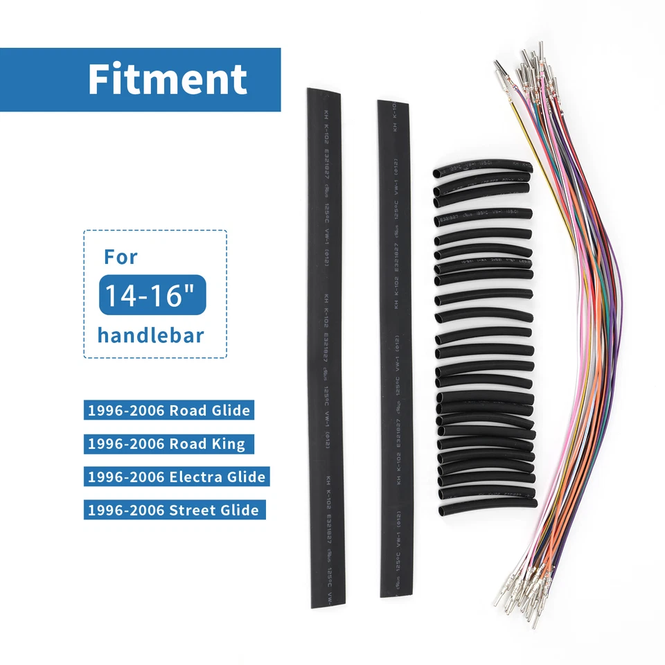 Kit de arnés de extensión de cableado de manillar Can-bus de 14" 16" para modelos Harley Touring Foto 3 de 4