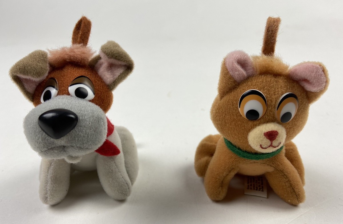 Oliver & Company Disney 1988 Plush Christmas Ornaments McDonalds