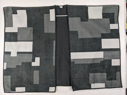Woolrich Damen Woll Wendedecke Poncho Jacke Einheitsgröße Polyester grau