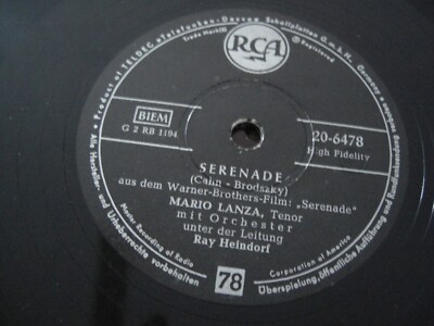 (S6509) Mario Lanza - Serenade - My Destiny
