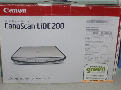 Canon Color Image Scanner CanoScan LiDE200 PDF EZ Buttons 4800dpi Auto ...