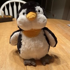 Webkinz Penguin NO CODE Plush 9" GANZ Stuffed Animal White Black MINT HM132