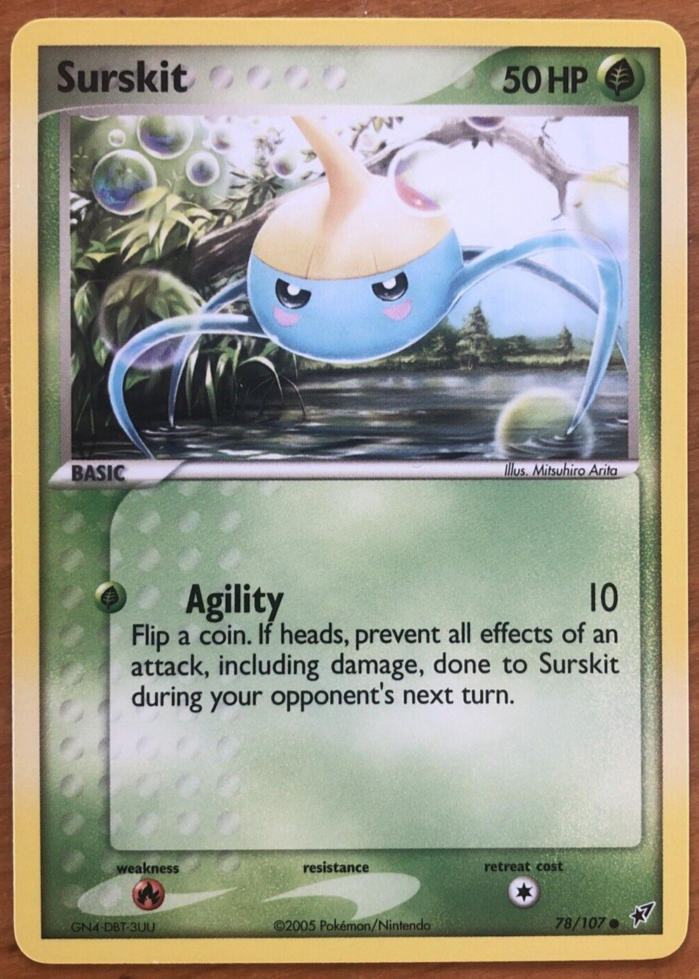 Surskit 78/107 2005 Pokémon TCG EX Deoxys NM Card Pokemon TCG