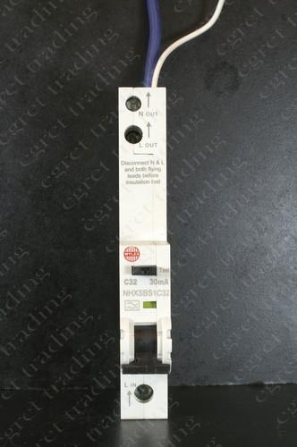 Wylex NHXSBS1 30mA RCBO Range Circuit breaker - type A - TESTED - Picture 13 of 14