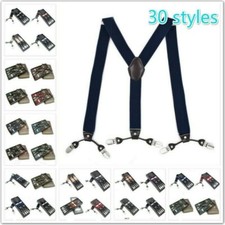 Men Braces Suspender Trouser Belt Y-Back Adjustable Suit Pants Accessories