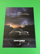 PORSCHE 911 TOYO TIRES VINTAGE ORIGINAL PRINT AD ADVERTISEMENT PRINTED