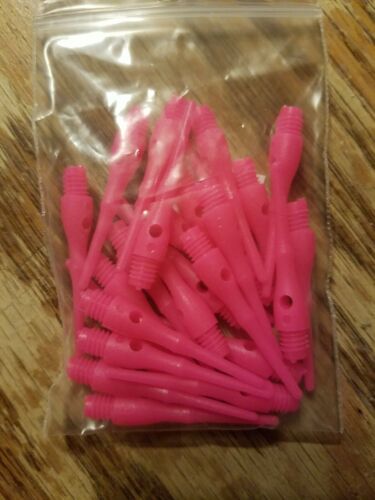 Viper Dart Accessory Tufflex III Neon Pink 2BA Thread Soft Tip Dart Points - Picture 1 of 2
