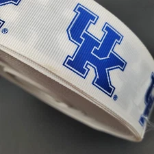 Vtg University Kentucky UK 1.5" Grosgrain Ribbon BULK ROLL - 50 Yds? Wildcats #3