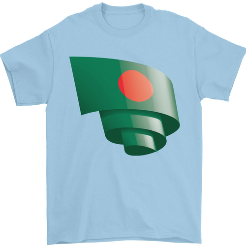 Curled Bangladesh Flag Bangladeshi Day Football Mens T-Shirt 100% Cotton - Picture 64 of 105
