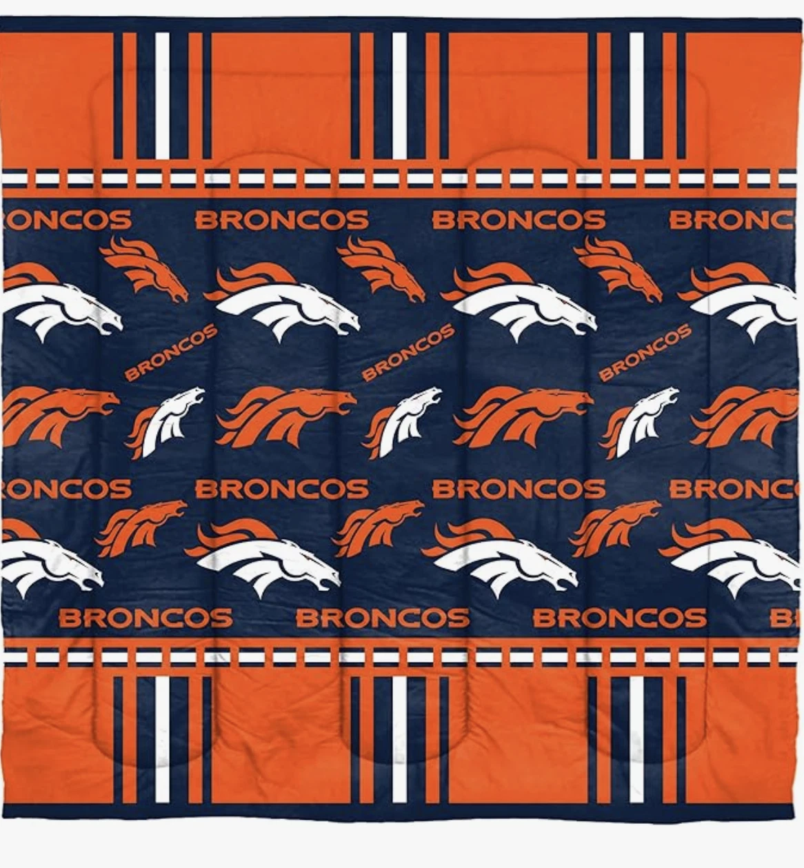 Northwest football Denver Broncos Rotary Bedding Set