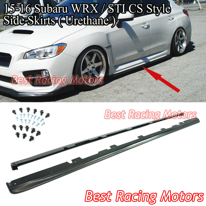 SUBARU WRX STI VAB 2015-18 サイドスカート 2点 For 2015-2021 Subaru WRX STi Bottom Line CS Style Side Skirts