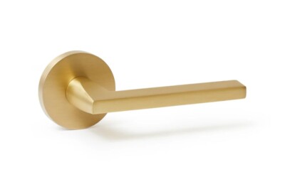 Explore Hardware Champagne Single Dummy Door Handle, Satin Brass Gold