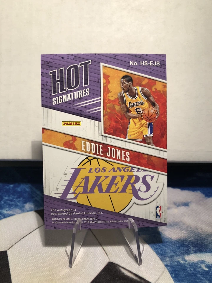 2018-19 Panini NBA Hoops Hot Signatures Eddie Jones #HS-EJS Auto - Image 2 of 2
