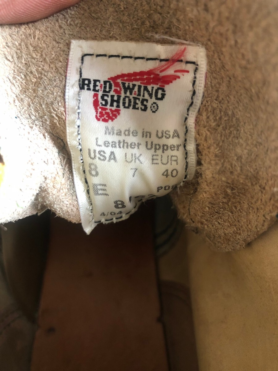 Red Wing Heritage Boots Rover 8167 Mens US 8 UK 7 E Roughout Red Wing Heritage Boots Rover 8167 Mens US 8 UK 7 E Roughout