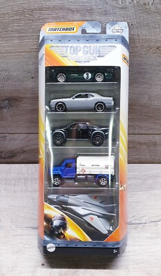 Top Gun Maverick Film 5er-Pack Metallmodell Fahrzeug Set Streichholzschachtel Neu & Selten im Karton