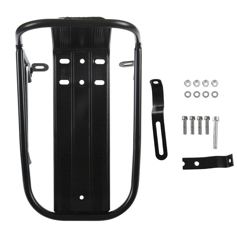 2X Aluminum Alloy Road Bike Bicycle Front Rack Carrier Panniers Bag5677