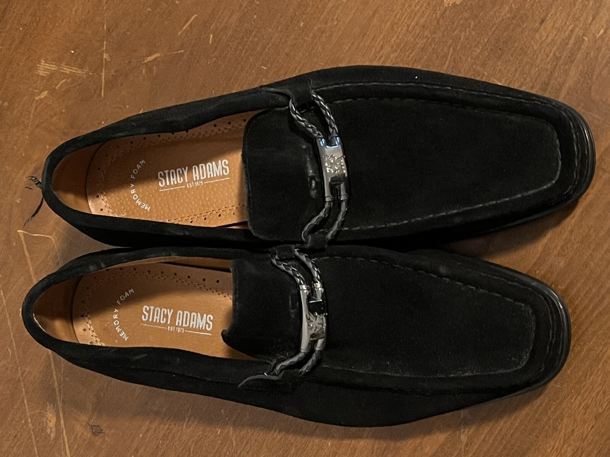 Stacy Adams Paragon Moc Toe Bit Slip On Black Suede Shoes Men’s Sz 9M Buy Stacy Adams Paragon Slip-On Loafer online | United States main image 3