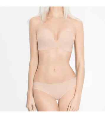 Wonderbra Ultimate Strapless Bra Silicone Dot Moulded Magic Hands Push Up  32DD UK