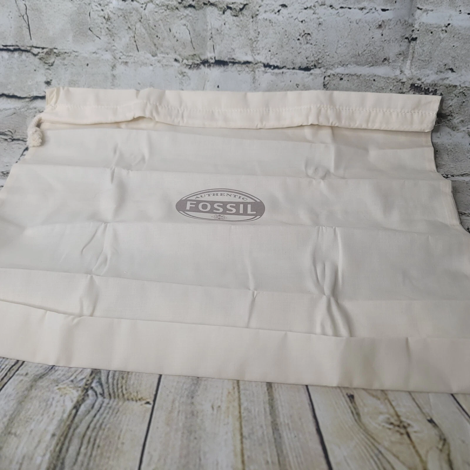 "Fossil and Cynthia Rowley tessuto cordino antipolvere sacchetto portapolvere Appx 18 X18""