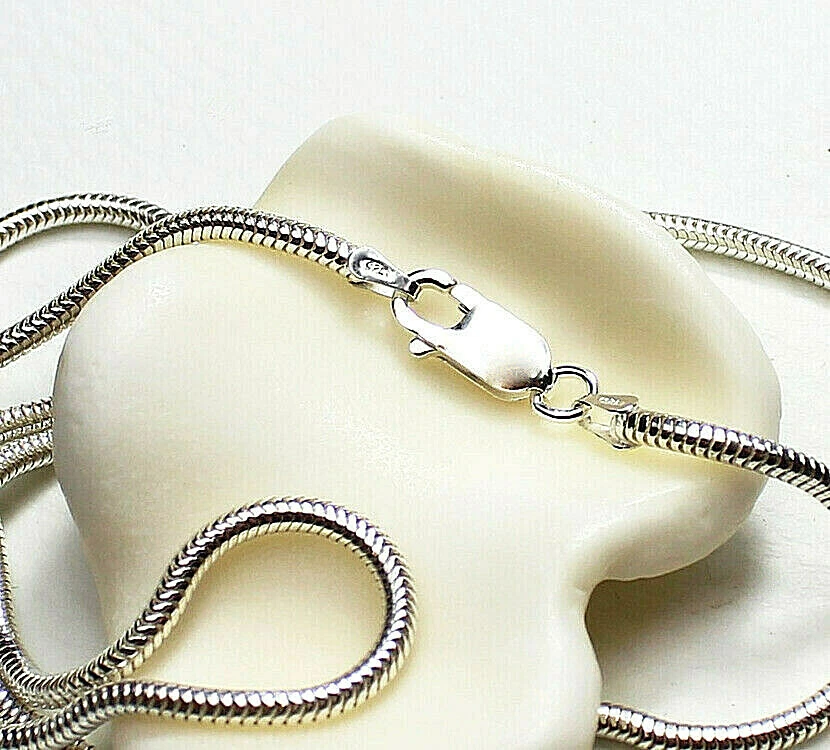 Schlangenkette Silber 925 / 2,4 mm / 40 bis 80 cm /  Topqualität