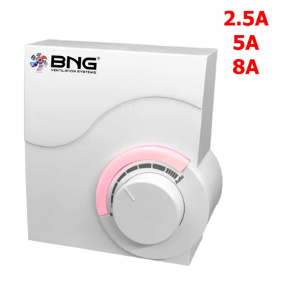 BNG VENTILATION SYSTEMS & HOUSE PRODUCTS BNG-TECHNIK Fan Controller Drehzahl Regler Abluft Dimmer 2.5A / 5A / 8A 230V