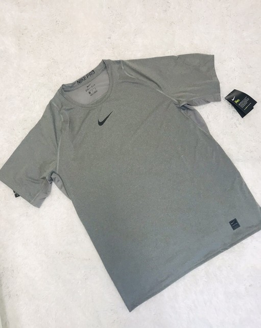 nike men's pro cool fitted short sleeve shirt