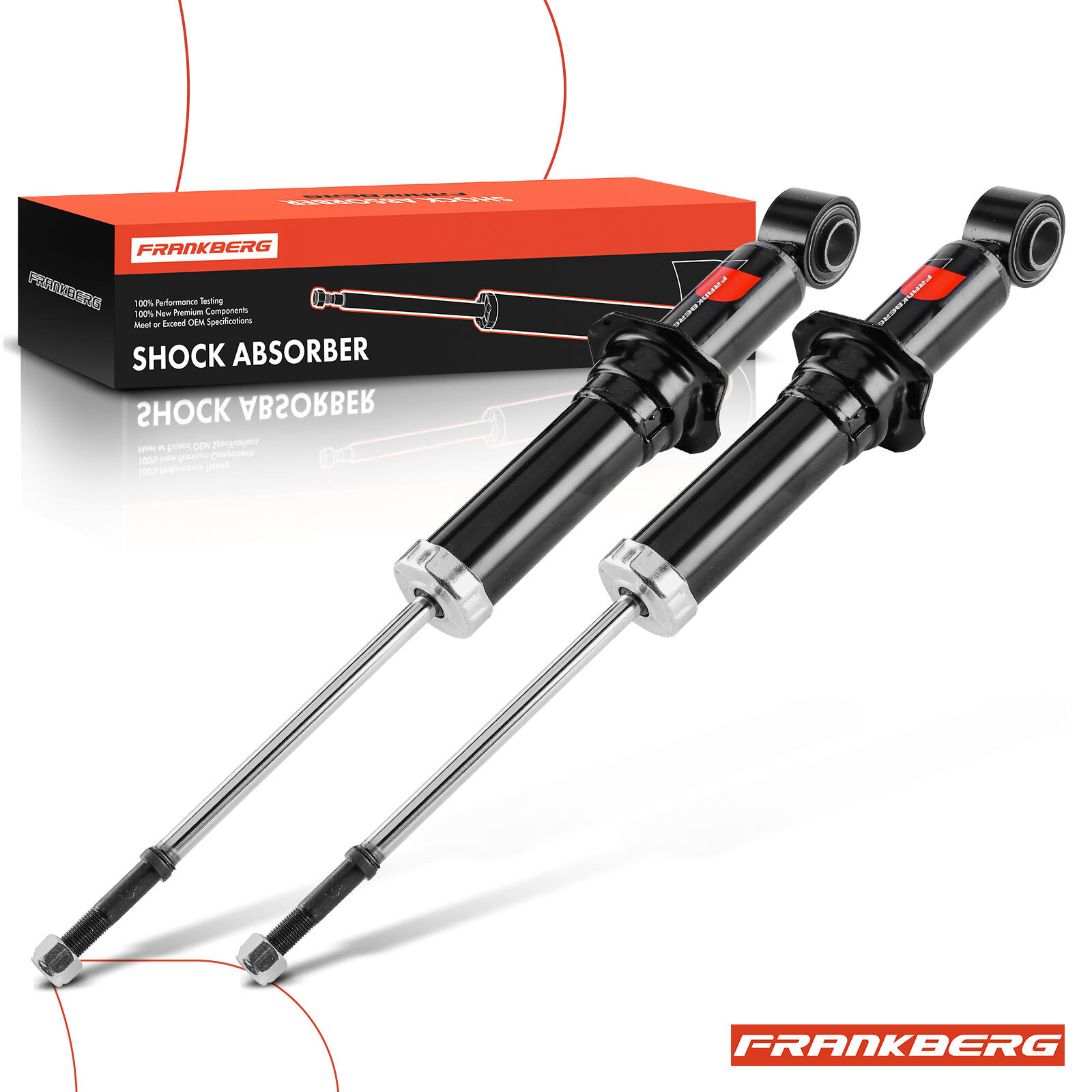 FRANKBERG 2x Shock Absorber for Toyota Corolla E12 2001-2008 Rear 21660 E1312