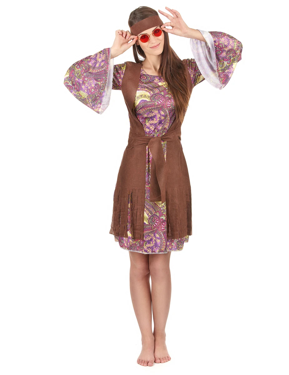 Costume hippie figlia dei fiori per donna Cod.232993 P eBay