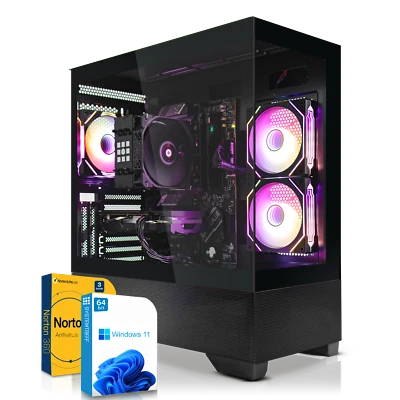 SYSTEMTREFF Gaming PC•AMD Ryzen 5 7600X•AMD Radeon RX 9060 XT 16GB•32GB DDR5•1TB NVMe